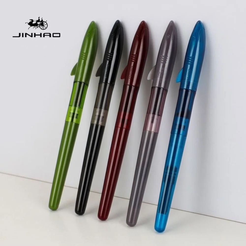Jinhao-shark万年筆、fペン先、高品質、書道、ビジ - Stationery Supply Business のレビューと価格