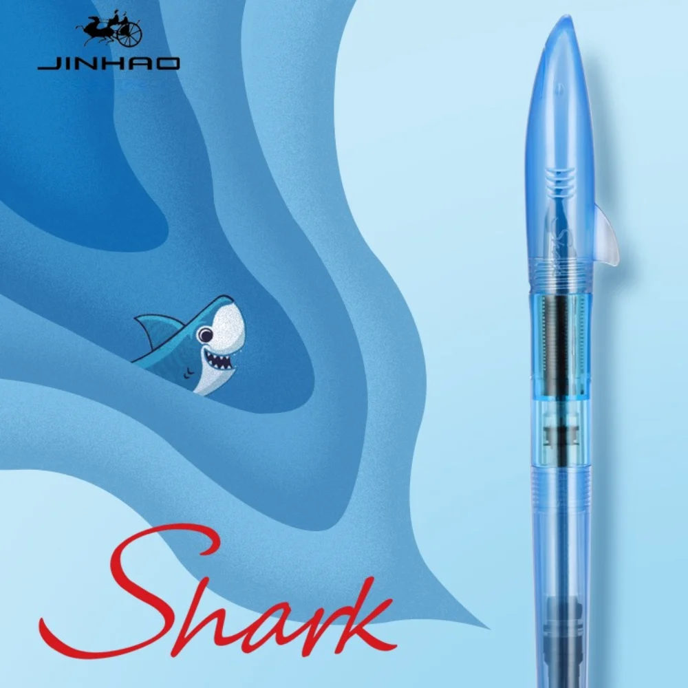 Jinhao-shark万年筆、fペン先、高品質、書道、ビジ - Stationery Supply Business のレビューと価格