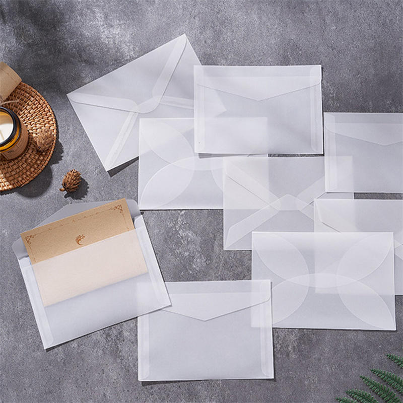 50 ピース/ロット空白の半透明封筒招待状用ポストカードヨー - Letter Envelope Kraft のレビューと価格