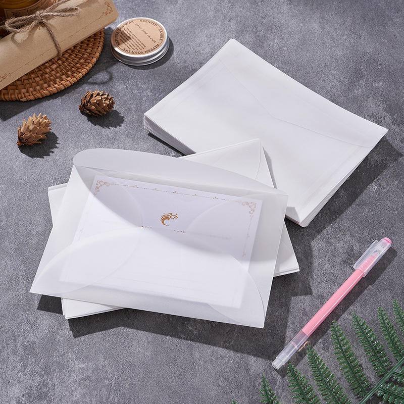 50 ピース/ロット空白の半透明封筒招待状用ポストカードヨー - Letter Envelope Kraft のレビューと価格