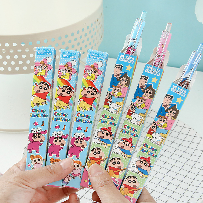 6 個漫画クレヨンしんちゃんゲルペン絶妙なブラインドボックス - Is Stationery Office Supply のレビューと価格
