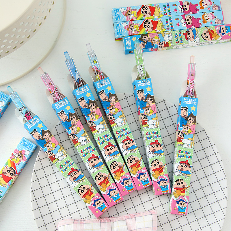 6 個漫画クレヨンしんちゃんゲルペン絶妙なブラインドボックス - Is Stationery Office Supply のレビューと価格