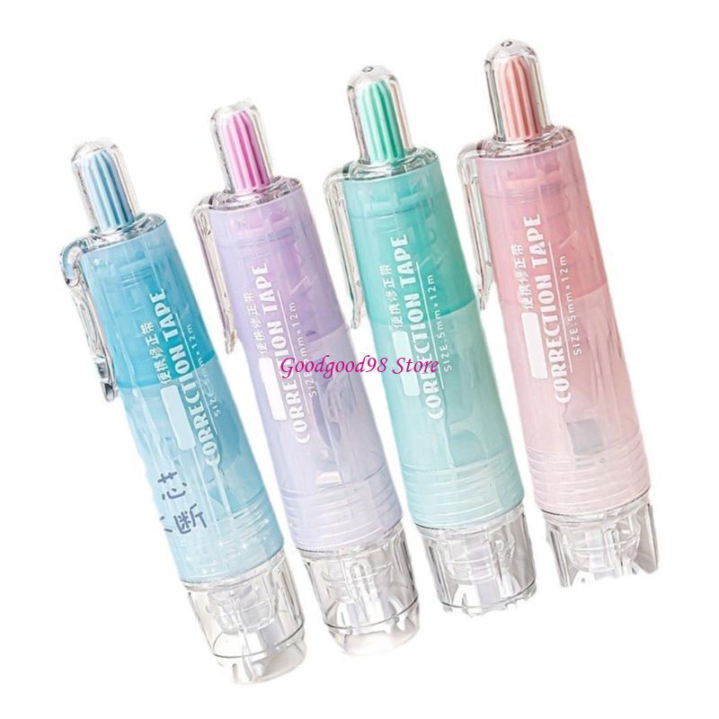 4pcs 5mmホワイトアウト補正テープ学校およびオフィス用 - Correction Tape Roller のレビューと価格