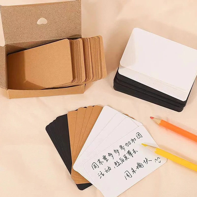 100 個クラフト紙白紙グリーティングカードはがきと封筒ラウ - Letter Envelope Kraft のレビューと価格