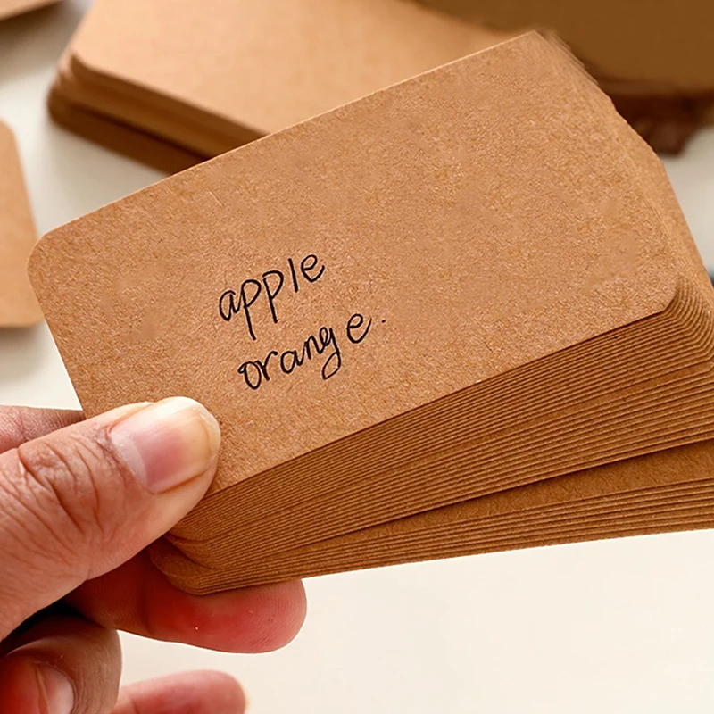 100 個クラフト紙白紙グリーティングカードはがきと封筒ラウ - Letter Envelope Kraft のレビューと価格
