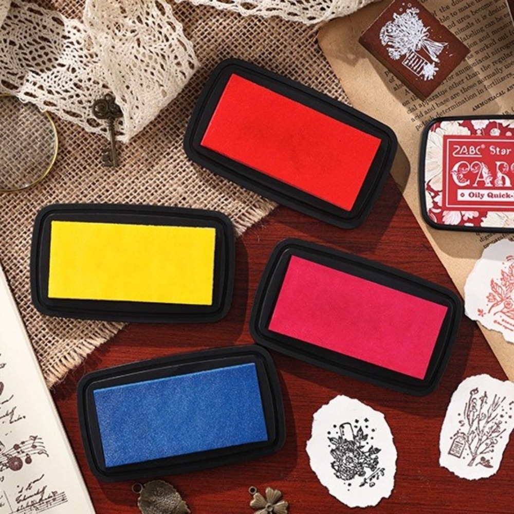 新しいカラフルなインクパッド使いやすいスクールアクセサリーセ - Self Inking Stamp のレビューと価格