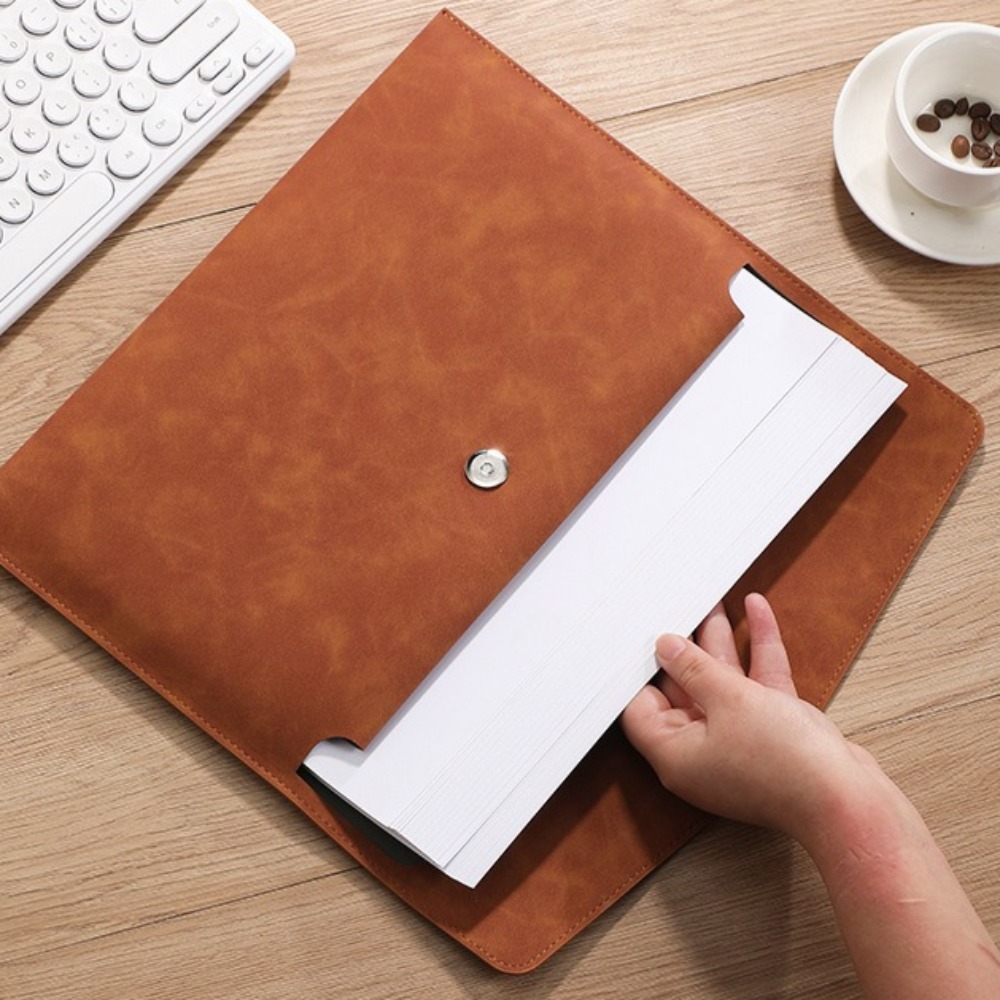 ファイルバッグ PU レザー アーカイブフォルダー 収納封筒 - Is Stationery Office Supply のレビューと価格