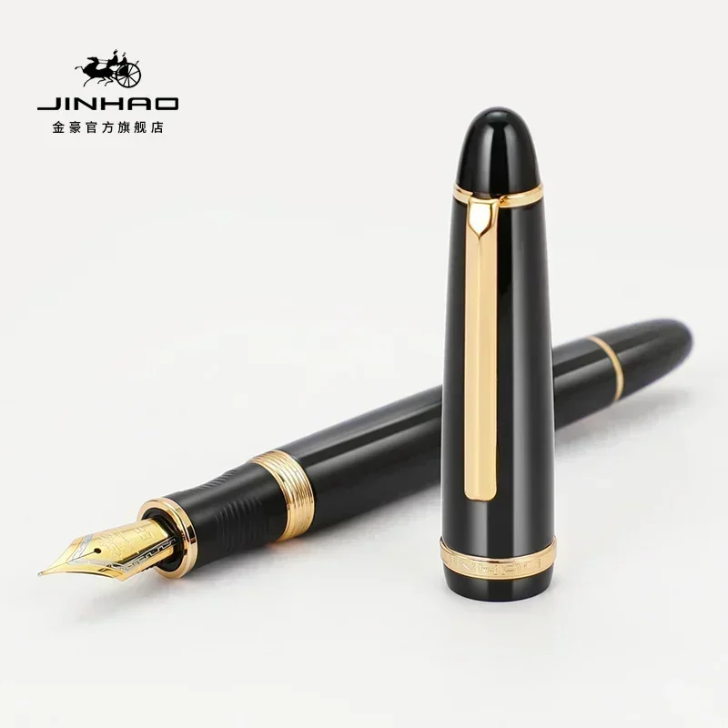 1/5 個 JINHAO X850 万年筆ブラックゴールド  - Stationery Supply Business のレビューと価格