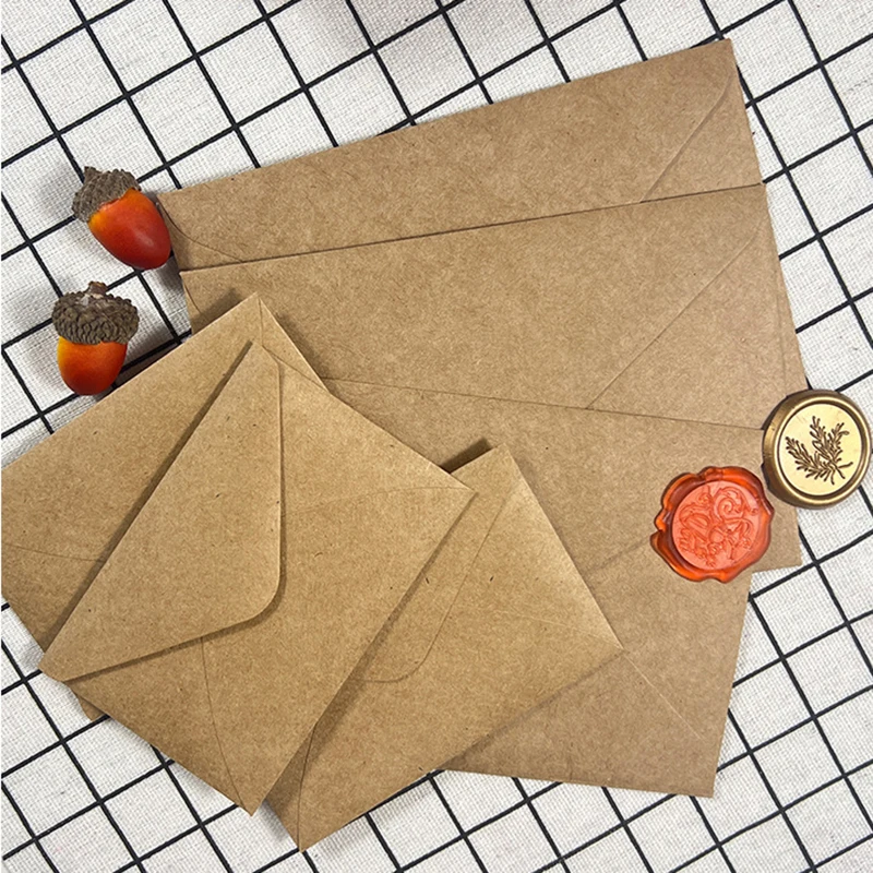 50 個クラフト茶色の紙封筒 108 × 158 ミリメート - Letter Envelope Kraft のレビューと価格