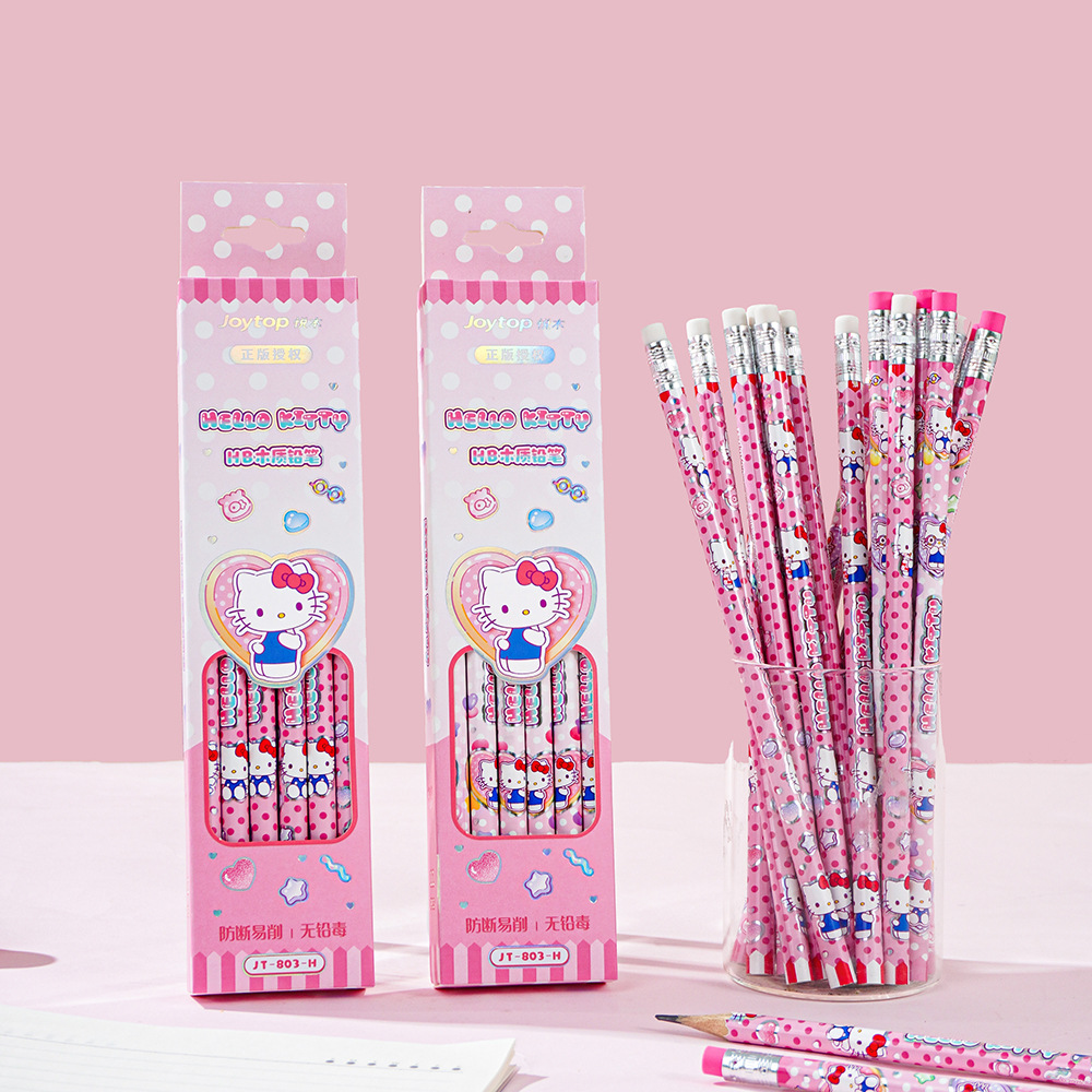 本物のサンリオ クロミ ハローキティ HB 木製鉛筆 12  - Office Supply Office Stationery Items のレビューと価格