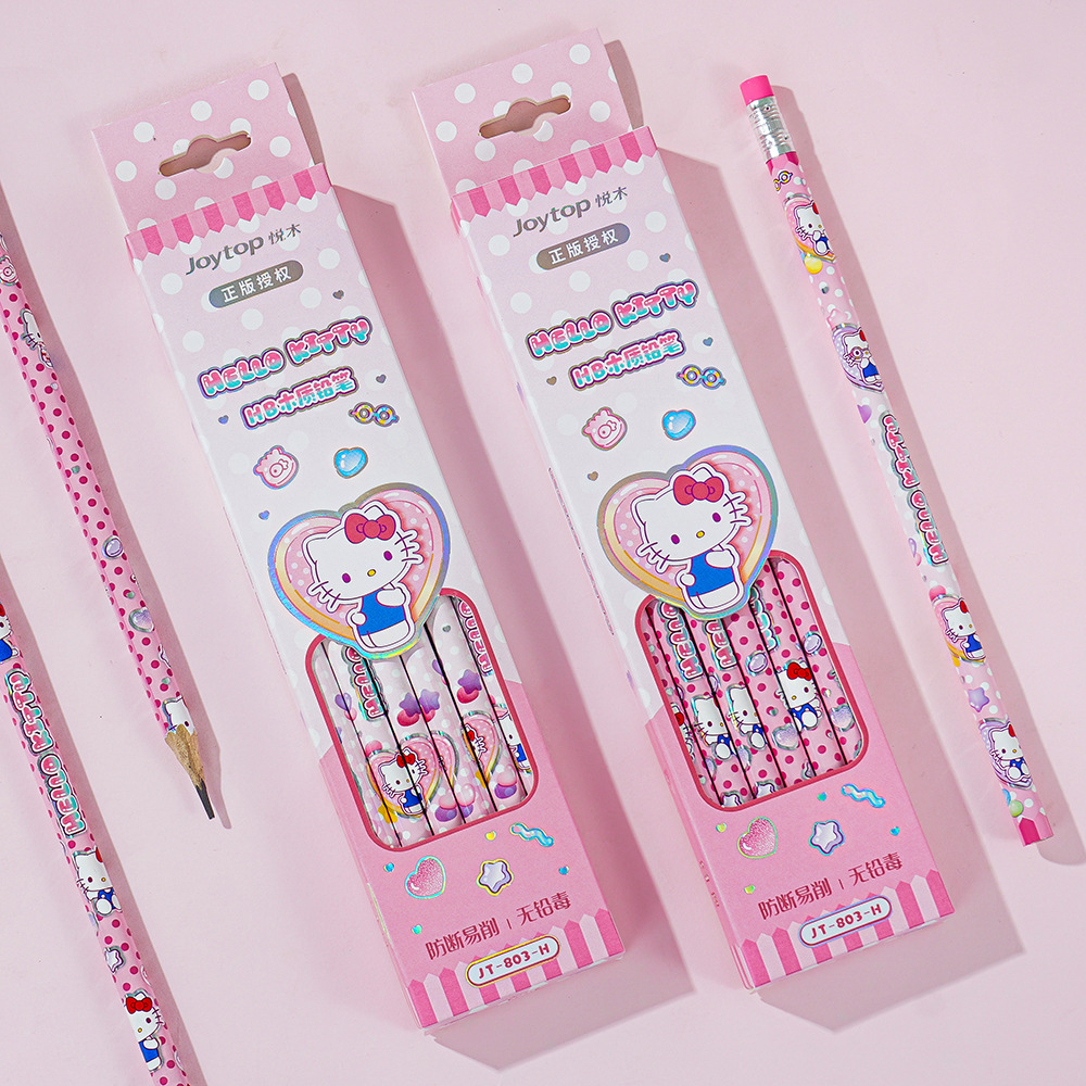 本物のサンリオ クロミ ハローキティ HB 木製鉛筆 12  - Office Supply Office Stationery Items のレビューと価格