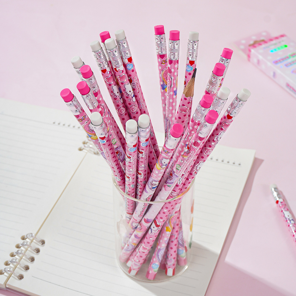 本物のサンリオ クロミ ハローキティ HB 木製鉛筆 12  - Office Supply Office Stationery Items のレビューと価格