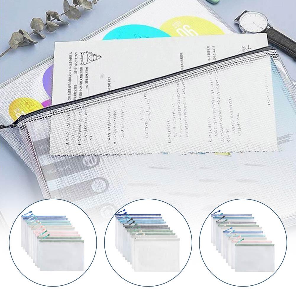 10 個モランディライトカラーシリーズメッシュ文具収納袋ジッ - Is Stationery Office Supply のレビューと価格